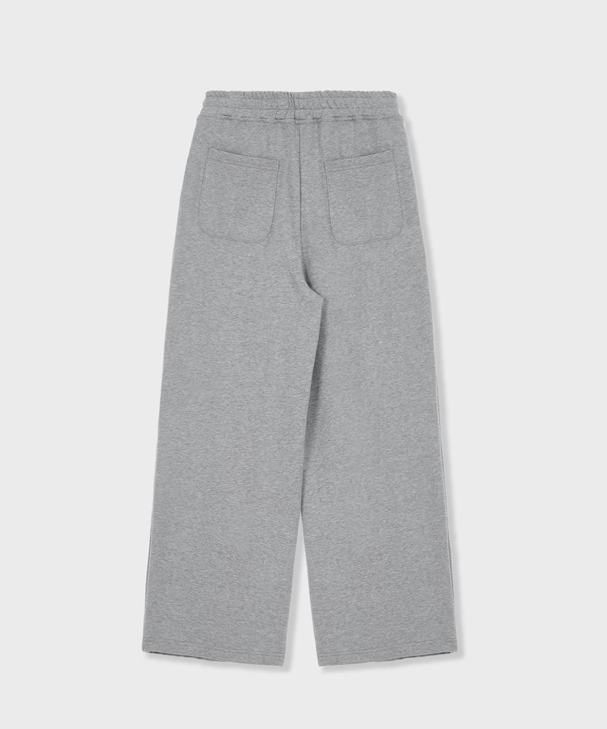 GLW Wide Double-Pleat Sweatpants Gray