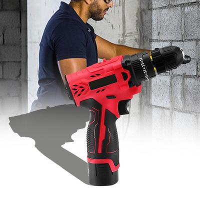 Electric Drill Impact Battery Screwdriver Cordless Wireless Power Tool for Home