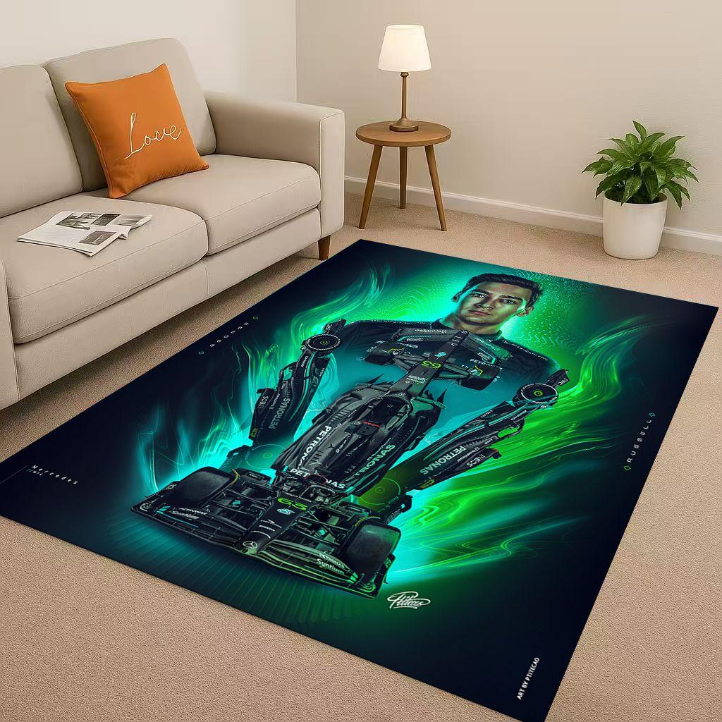 27 Style Racing Car Racer Driver Star Living Room Non-Slip Area Rug Carpet for Bedroom Playroom Sofa,Home Decor Doormat Kids