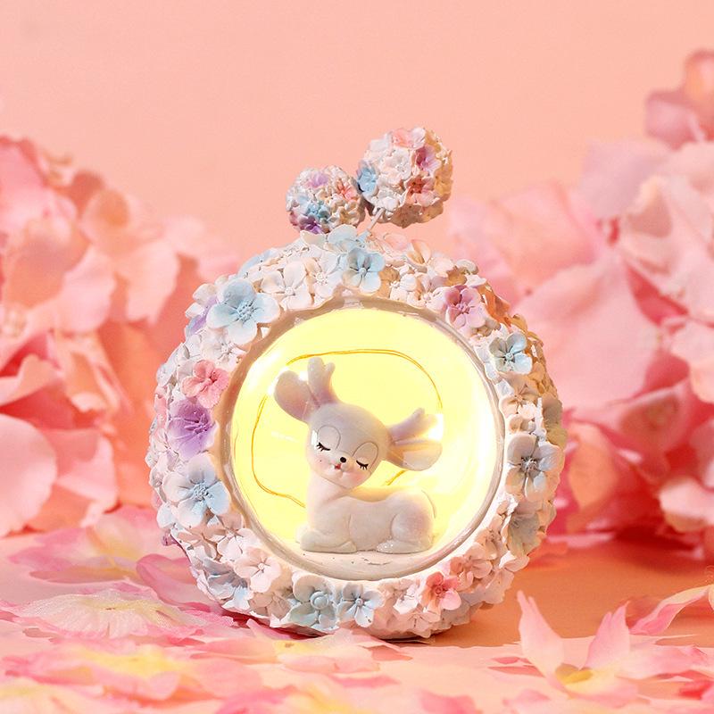 Student Desk USB Touch Night Light - Eye Protection, Cute Pet Design, Milk Star Light, Rechargeable Bedside Lamp