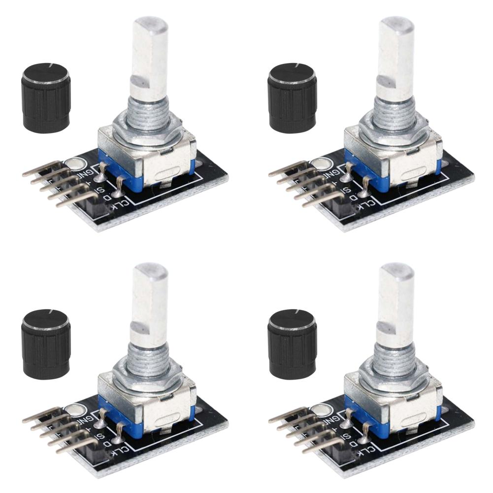 1-10PCS 360 Degree Rotary Encoder Module KY-040 Brick Sensor Development Board with Knob Cap Potentiometer KIT DIY for Arduino