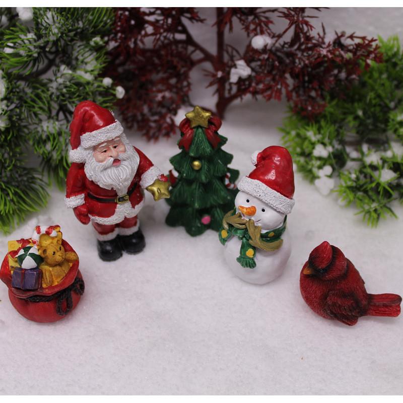 Claus Santa Christmas Tree Gift Bag With Snowman Resin Crafts For Festive Decor