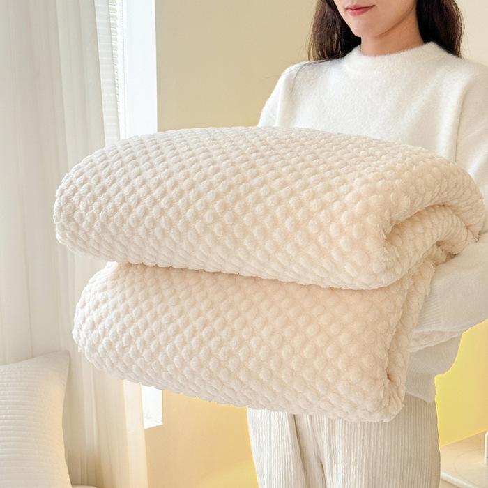 

Толстый платок-одеяло Теплое мягкое одеяло Декоративное одеяло для гостиной Пушистое диванное одеяло Очень большой плед из кораллового флиса для дома 100cmx150cm