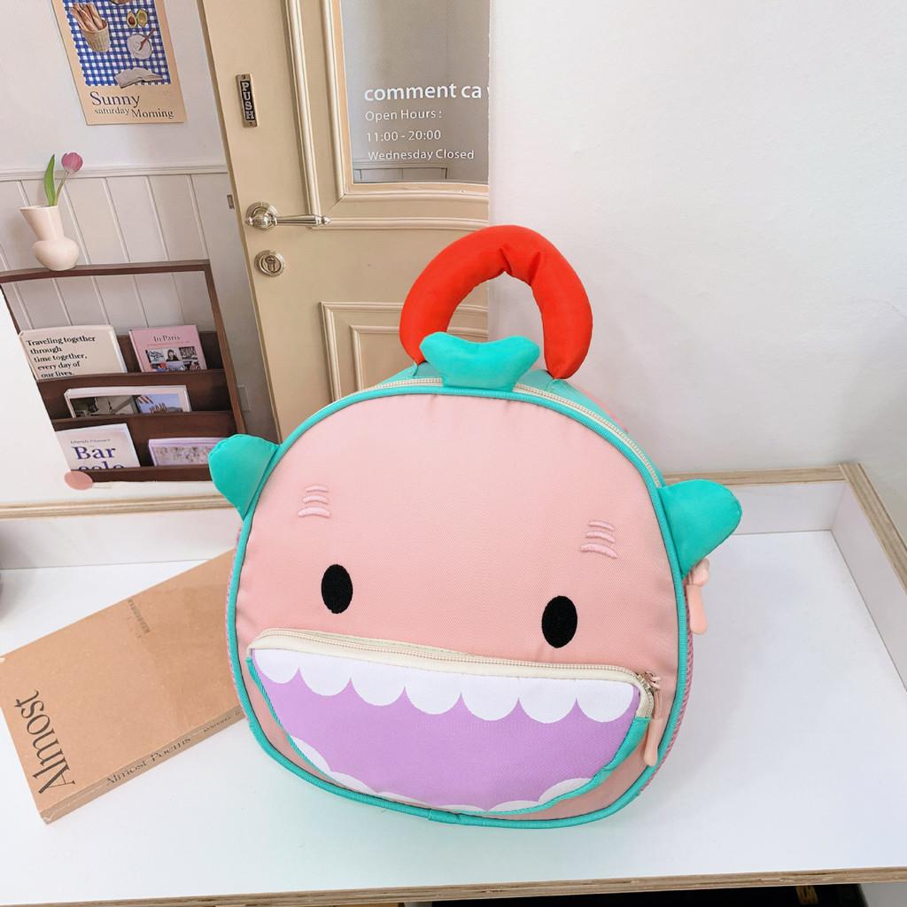 Dinosaur Mushroom Bowknot Bag Cartoon Backpack With Adjustable Straps Shoulder