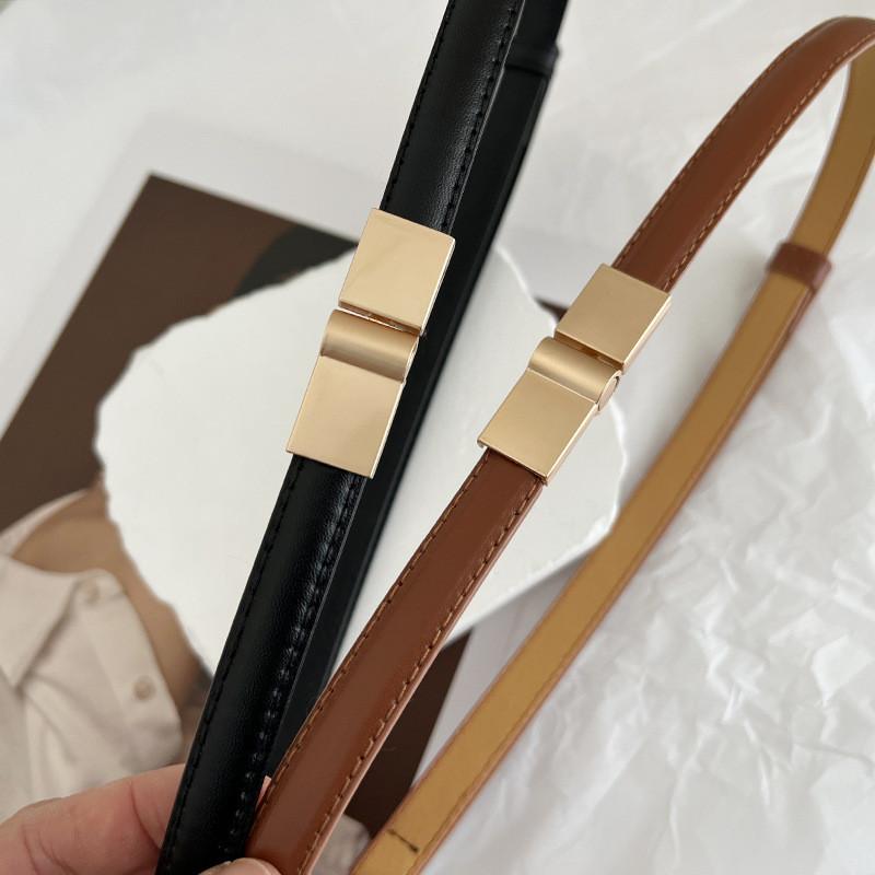 Stylish Korean Double Buckle Waist Belt For Women Perfect For Dresses Sweaters Coats
