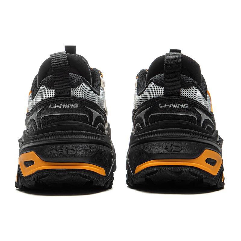 Li Ning CF Suo Qian Xing Ce 3 удобные нескользящие износостойкие низкие походные ботинки для мужчин походные ботинки черные серые AHCU037-2