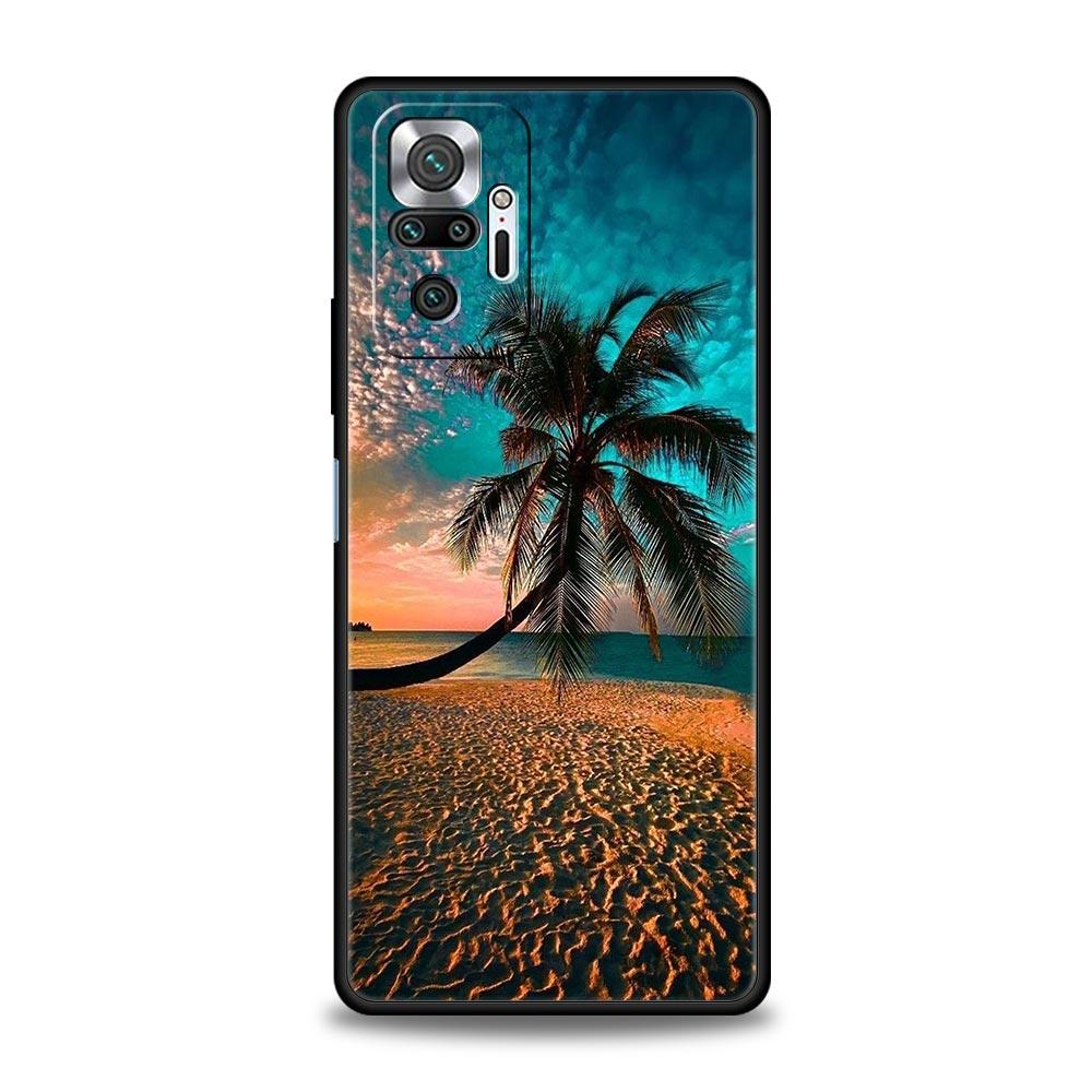 Coconut Palm Tree Phone Case For Xiaomi Redmi Note 14 13 12 5G 9S 9 10 11 Pro Plus 9T 14C 13C 12C 10C 9C 9A Soft Silicone Cover