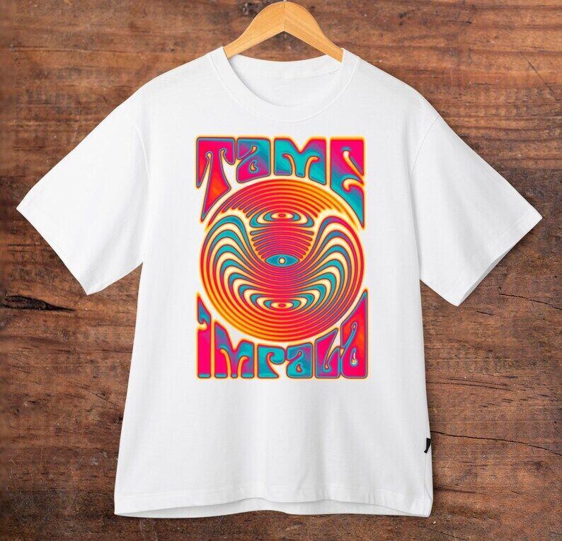 

Винтажная красочная футболка унисекс Tame Impala в стиле ретро в стиле ретро