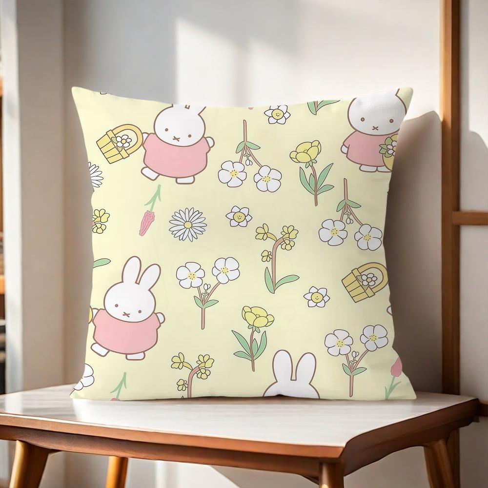 Cartoon M-Miffys-S Cute Cushion Cover For Pillow Printing Sofa Decoration Home Car Room Coffee Shop Office Nordic Simplicity