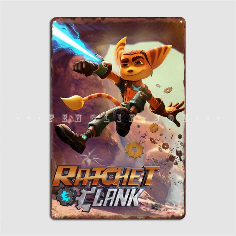 

Ratchet And Clank 2015 Metal Sign Plaques Garage Club Club Party Funny Tin sign Poster 20x30cm（7.8x11.8inch）