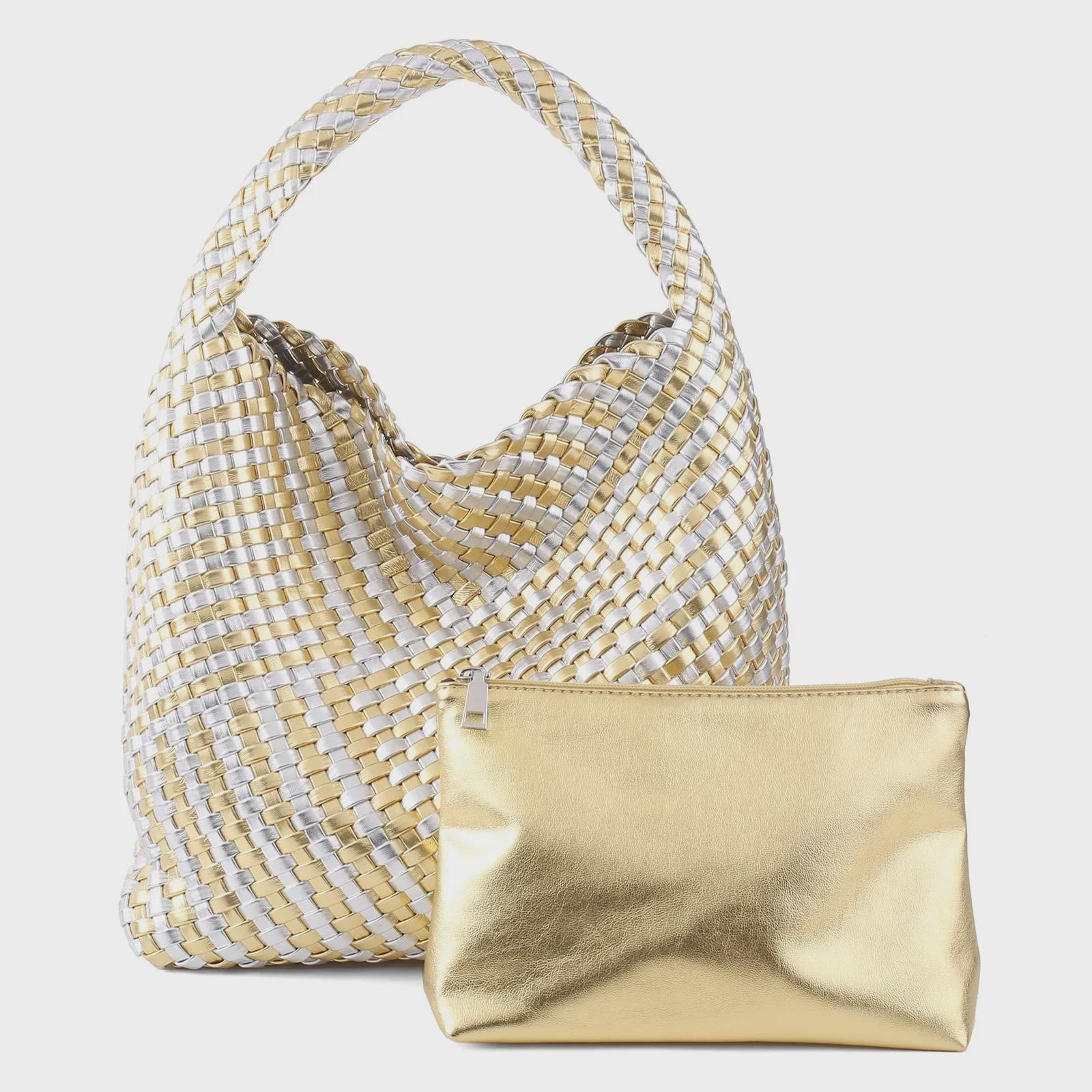 2026 Trendy Women s Hand-Woven Shoulder Bag - Large Capacity Mother-and-Child Tote