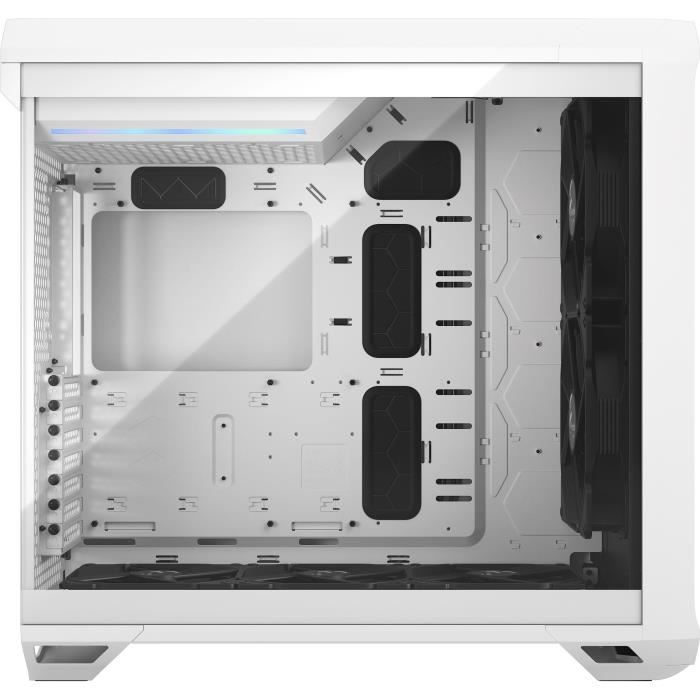 Boîtier PC - FRACTAL DESIGN - Torrent White TG Clear Tint - SSI-CEB - Air Flow Optimisé Avec 5 Ventilateurs Inclus -
