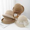 Sunscreen Hat Women's Spring and Summer Bucket Hat Small Face Fashion Light Sun Hat Woven Straw Hat