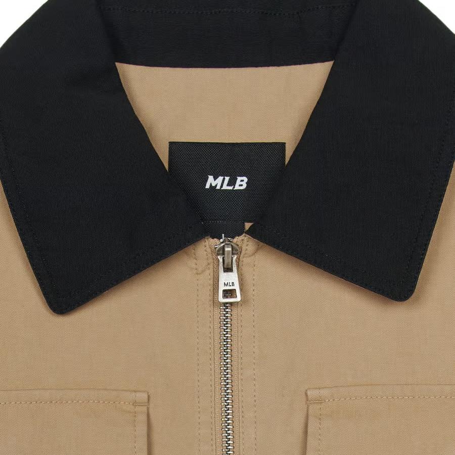 New MLB Boston Red Sox Jacket Unisex Beige Yellow 3AJPB0351-43BGS