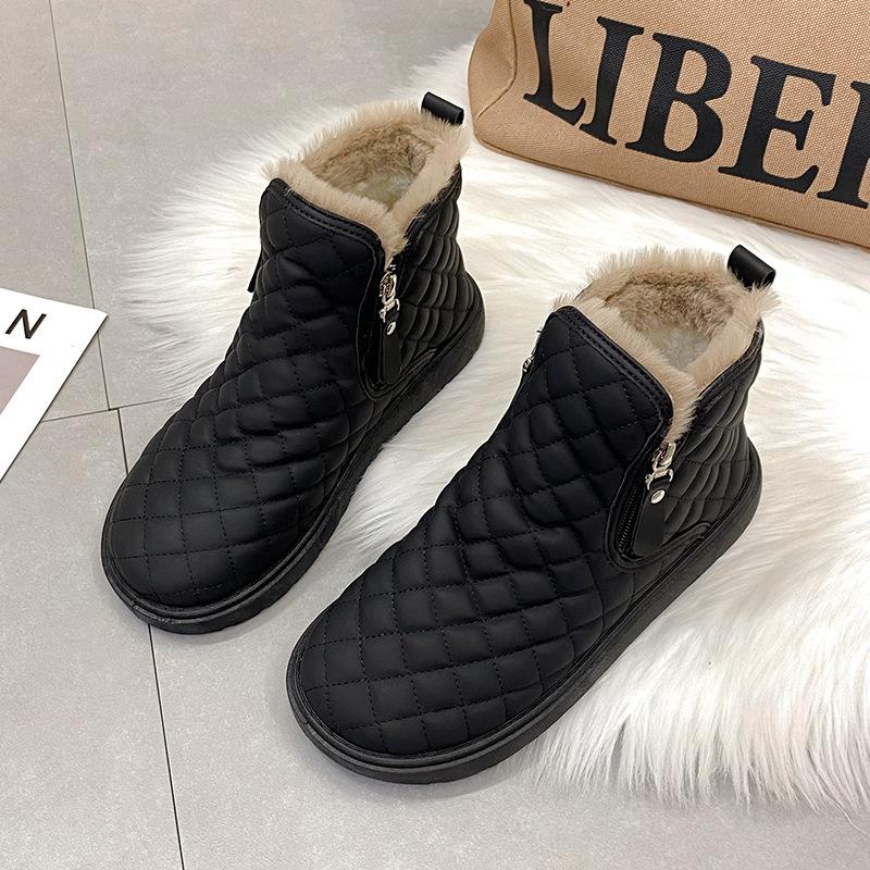 

Зимние ботинки женские 2025 новые старые пекинские хлопковые ботинки женские зимние универсальные утолщенные ботинки из бархата теплые ботинки женские ботинки 35