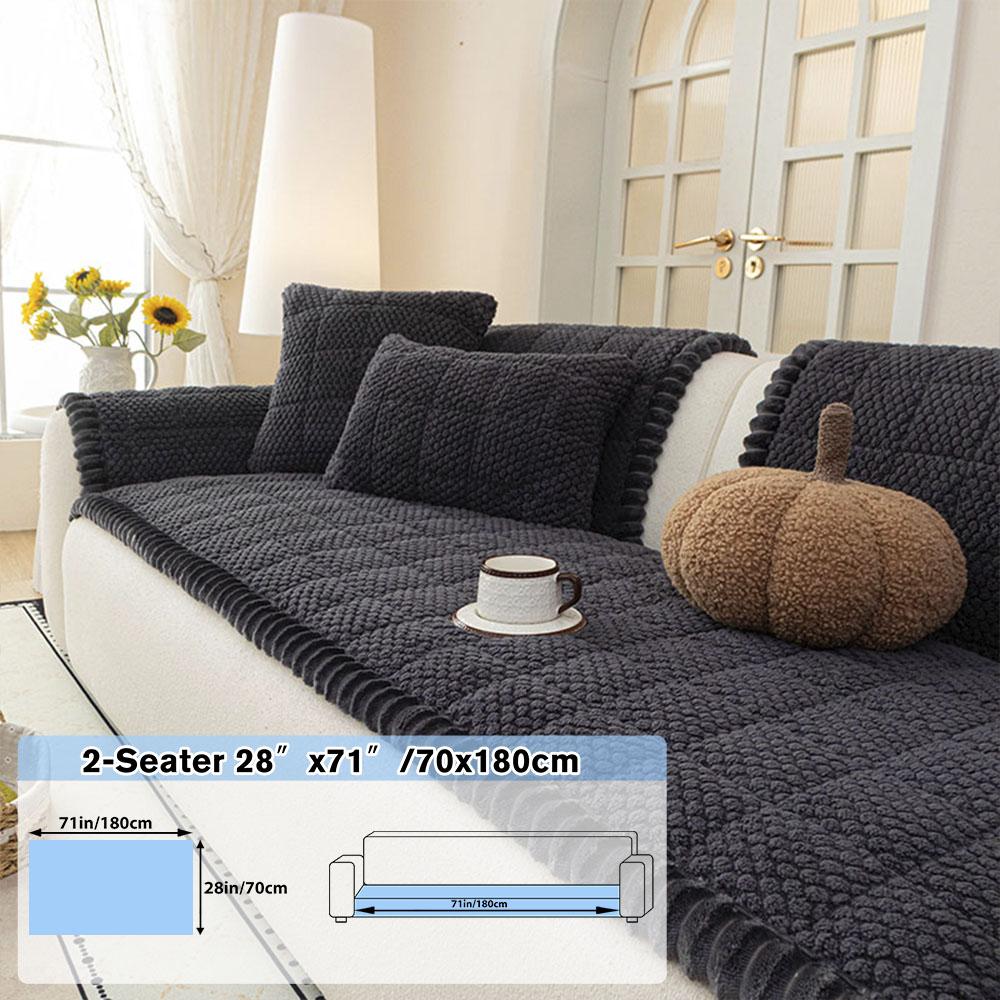 Sofa Pad, Shu, Textured Bubble Plush, Anti-Slip, Washable