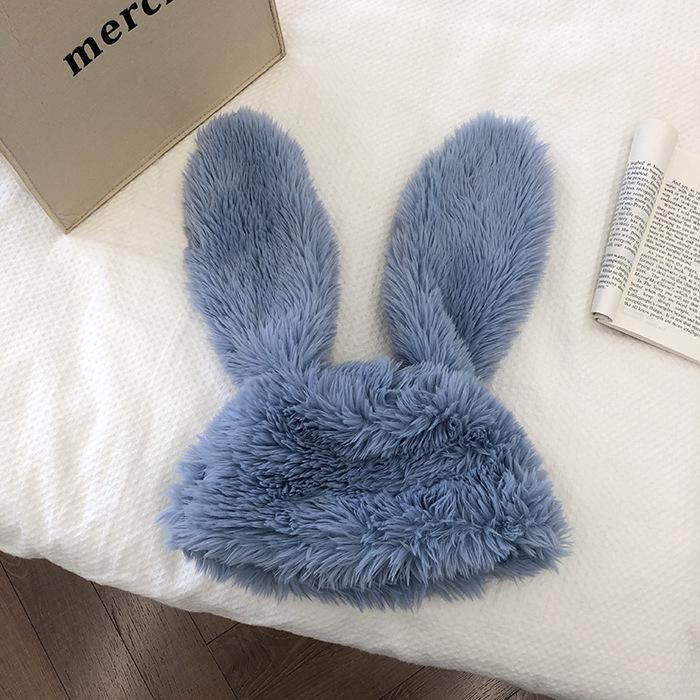 Niche design cute big ears plush Lei Feng hat children autumn and winter warm ear protection bag head knitted cold hat