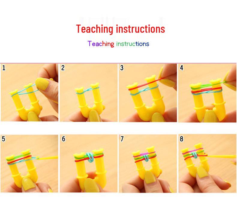 Elastici Arcobaleno in Gomma TPR ad Alta Elasticità da 1,5 cm per Braccialetti Intrecciati Fai da Te per Bambini - Confezione da 500g