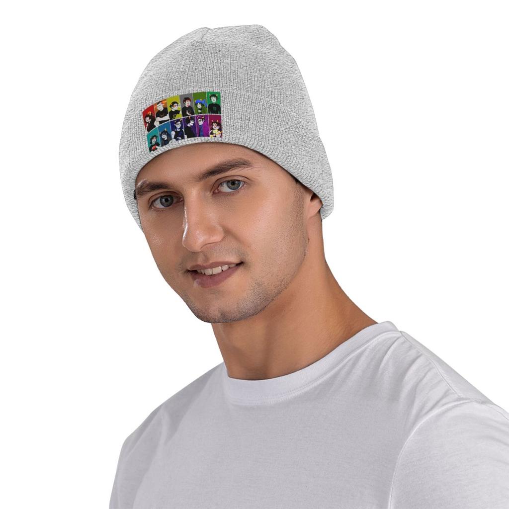 Cappello Caldo Lavorato a Maglia Homestuck Wheel Anime Berretto Invernale Cappello a Cuffia Berretti Skullies Cappelli Hip Hop per Unisex
