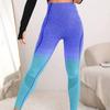 Gradient Seamless Casual Sports Fitness Yoga Pants Women Hollow Out Slim Fit High Waist Yoga Leggings Trouser Ladies Running Gym Yoga Leggings 25607