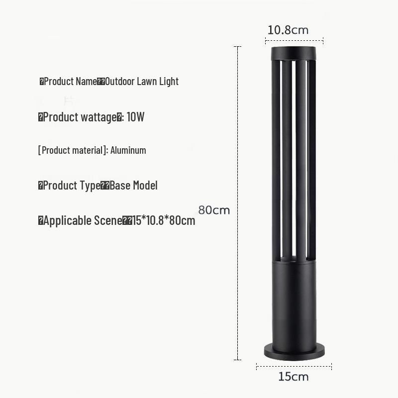 Minimalist LED Garden Lights for Parks and Pathways