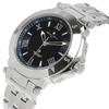 Salvatore Marra Solar Business and Formal and Blue Men's Radio-Controlled Watch, Wear, Silver, Navy,