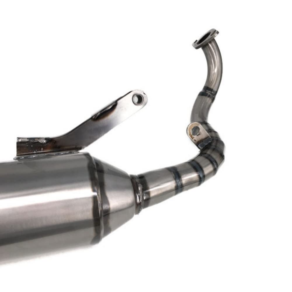 MORASTYLE Honda Dio Exhaust System AF27 DIO V8 Chamber Hawaiian Chamber Horizontal Type Super Dio AF34 AF35 AF18 AF25 AF28 Welded Rustproof Finish