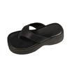 Small muffin bottom flip-flops women's summer wear 2025 summer new casual heightening thick-soled slippers