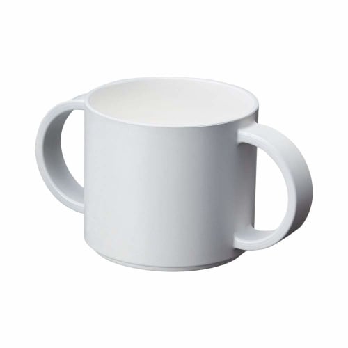 Tak Kids Dish Mug, Children's Cup, Gray, 12.8 X 7.2 X 6.3 Cm (JTN-0140-GY)