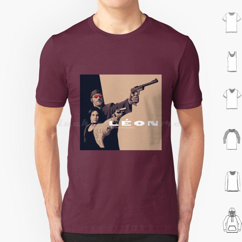 Leon The Professional T Shirt 6xl Cotton Cool Tee Leon Leon The Professional Movie Mathilda Natalie Portman Film Jean Reno The