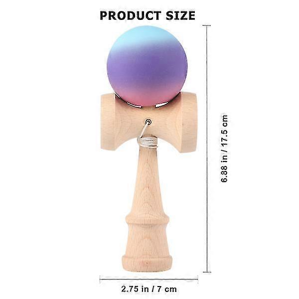 Beech Three Color Gradient Kendama Elastic Ball And Cup Balancing Game Toy