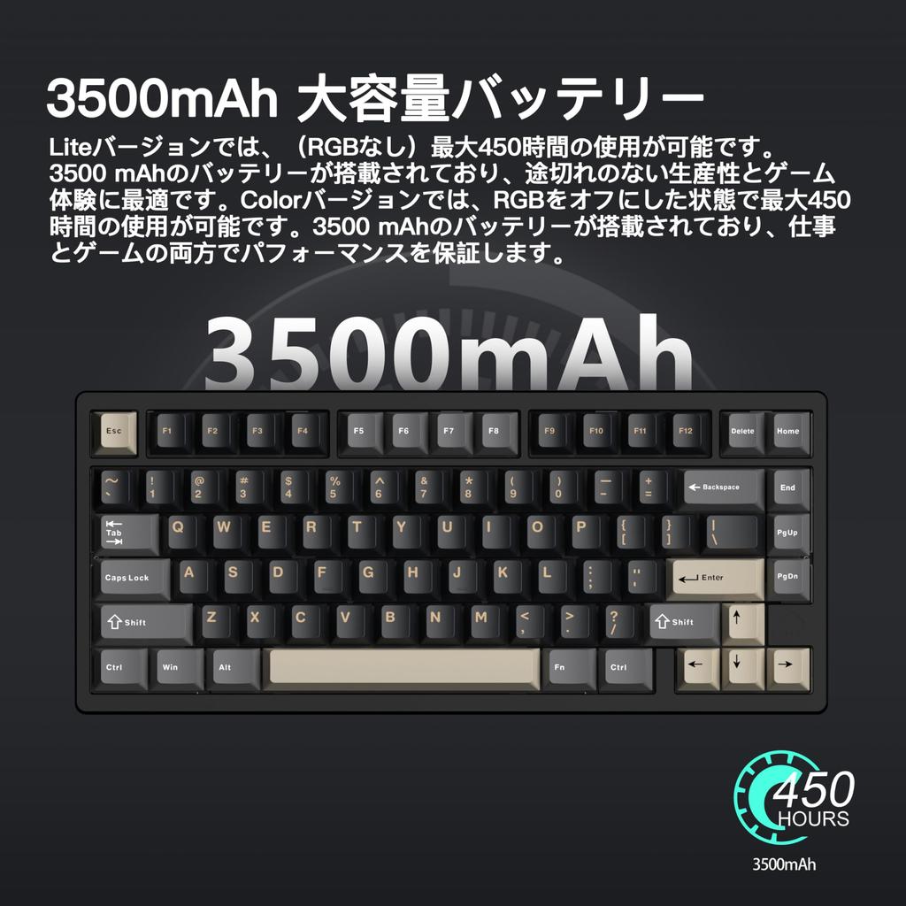 WOBKEY Rainy 75 Keystroke Mechanical Keyboard with OS Hot Swap and VIA Customizable Gasket Aluminum RGB Backlight Keyboard Rain-like Sound, 3-Way