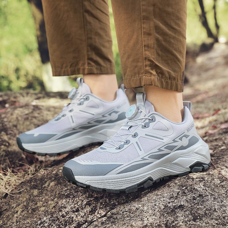 Fashion Couples Platform Sports Shoes Men Rotary Buckle Men's Hiking Shoes Outdoor Thick Sole Running Shoes Women's Casual Sneakers