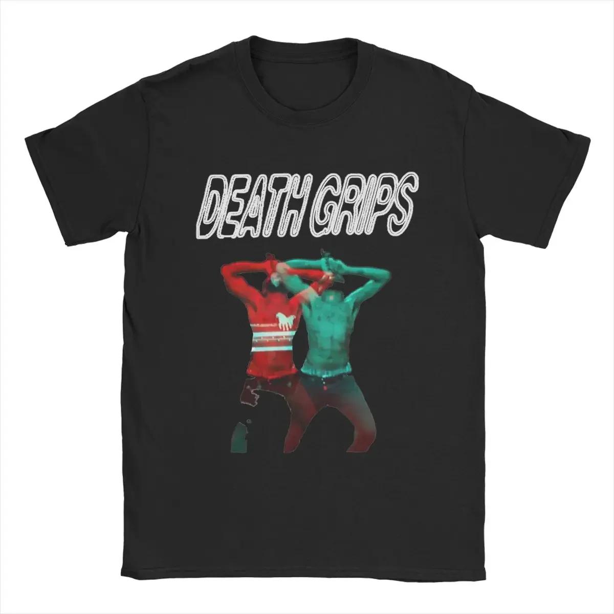 

Винтажные футболки Death Grips 3D Ride для мужчин, футболки с круглым вырезом из 100% хлопка, футболки с коротким рукавом, размеры 4XL 5XL 6XL, одежда S чёрный