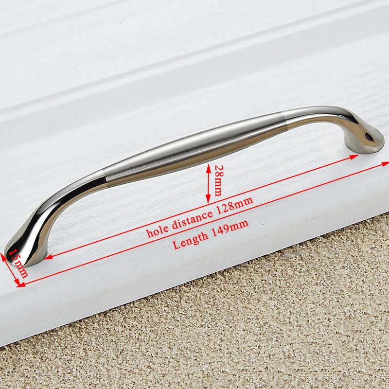 KAK Zinc Alloy Modern Cabinet Handles Kitchen Cupboard Door Pulls Drawer Knobs Handles Wardrobe Pulls Furniture Handle
