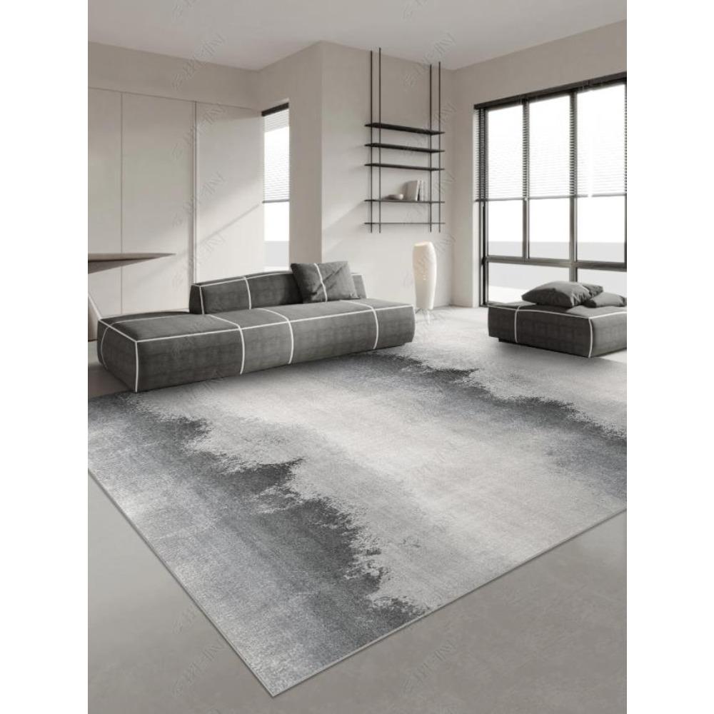 Japanese Style Carpets for Living Room Light Luxury Bedroom Decor Large Area Carpet Home Gray Anti-slip Mat Washable Lounge Rug