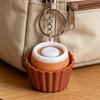 Chaveiro de Clicker de Sobremesa Impresso em 3D Alívio do Estresse Botão de Descompressão de Cupcake Chaveiro Fidget Charme para Bolsa Mochila Carteira