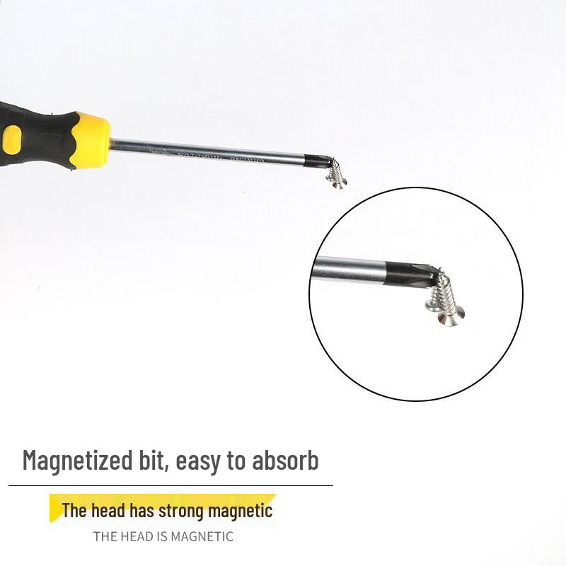 Magnetisches Schlitz- und Kreuzschlitzschraubendreher-Set mit Ahle