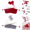 1/12 Dollhouse Mini Hand Knitting Sweater Model with Iron Board Wooden Role Play Realistic