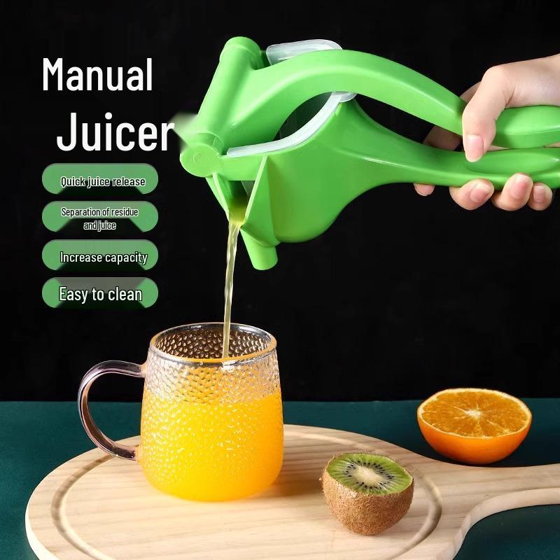 Manual Multifunctional Lemon Juicer - Portable Plastic Press for Small Fruits