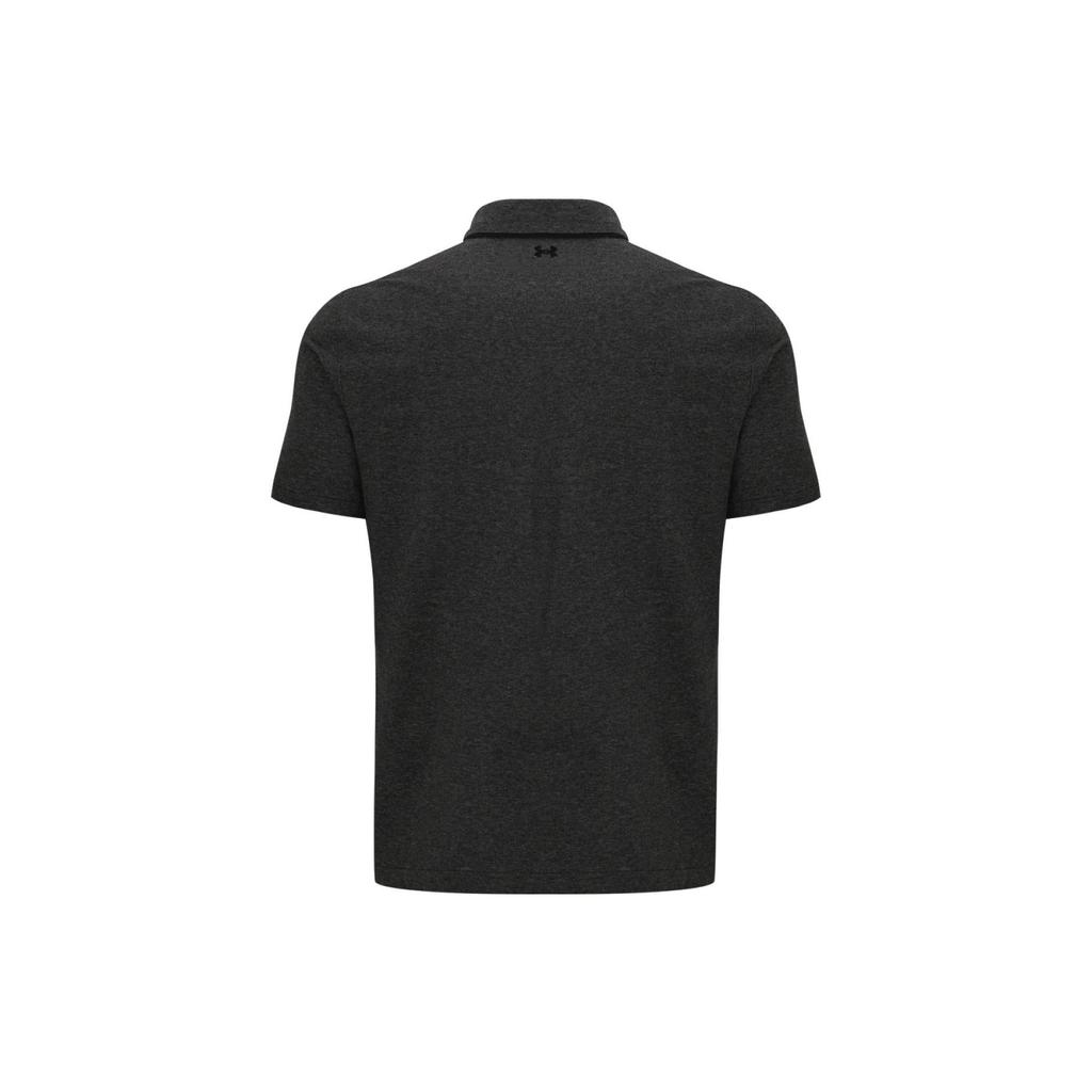Under Armour Solid Color Casual Pullover Short Sleeve Polo Shirt Men Tops Black 1377363-001