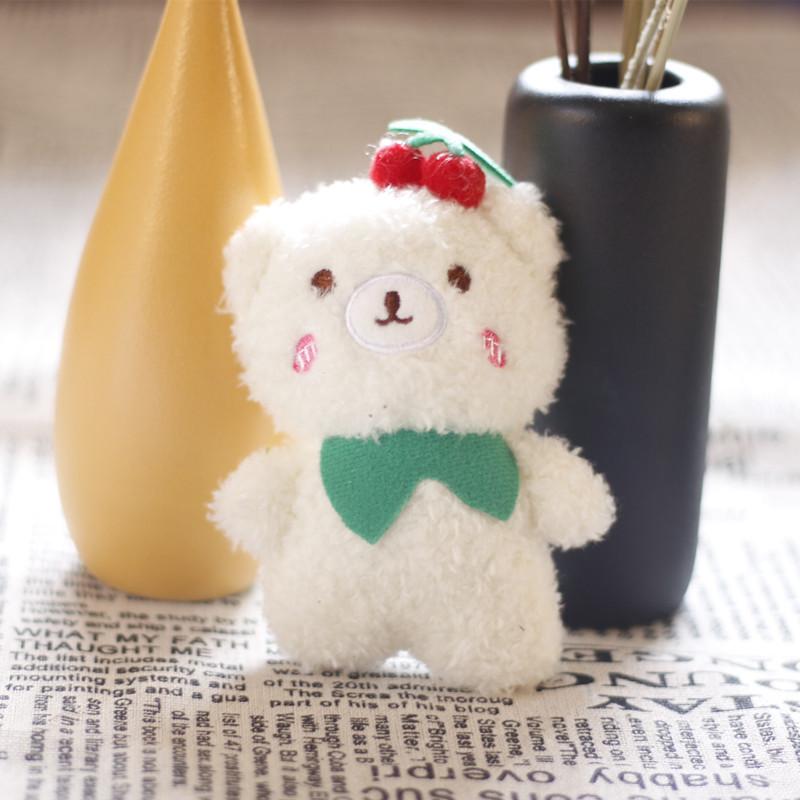 Cartoon Cute Small Bear Plush Toy With Pp Cotton Filling For Backpack Accessories
