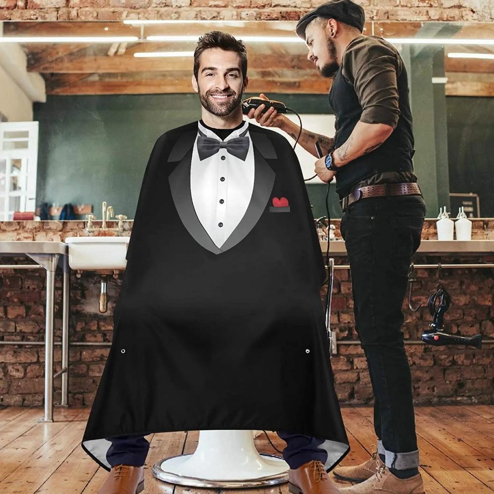 Pattern of Suit Salon Haircutting Shirt Professional Hairdresser Apron Barbershop Capes  Barber