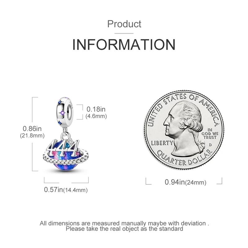 Charms Platablue Mysterious Cosmic Planet Beads Fit Originalbracelets Charms For Women Jewelry Diy Making Gifts