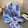 Stoles Wraps Silk Scarf Foulard Female Scarves Wraps Hijab Bandana Women Large-size Beach Shawls Muslim HijabsTravel Sunscreen