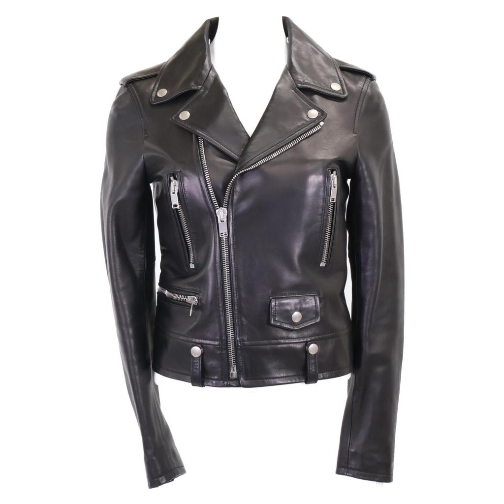 SAINT LAURENT PARIS Domestically authorized, 2015 model, 397287 Y5YA2, Eddie's period lamb leather double rider jacket Jacket 36 blackUsed