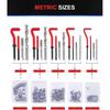 Helicoil Thread Repair Kit 320-Piece, Metric & SAE HSS Drill Bit & Tap Set for Automotive Rethreading