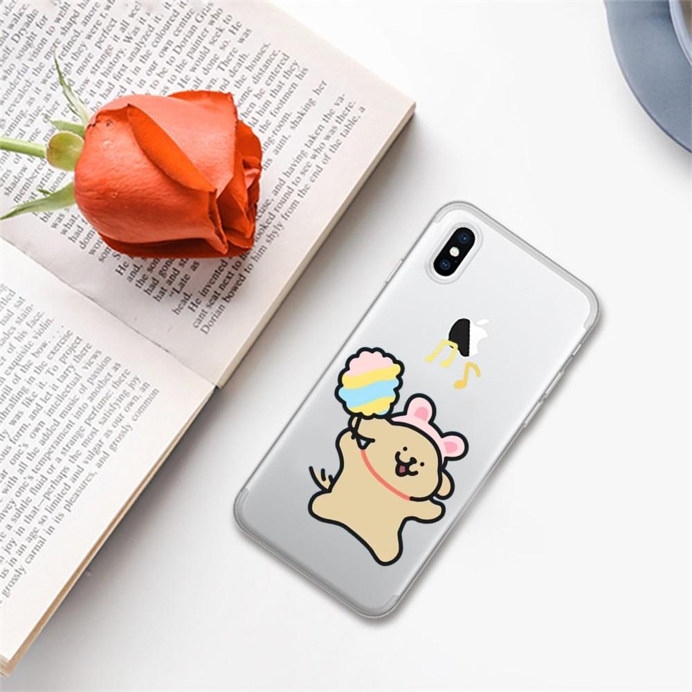Cartoon Line Dog Phone Case For iPhone 14 13 12 11 Pro Max XS X XR SE 2020 6 7 8 Plus Mini Protective Cover