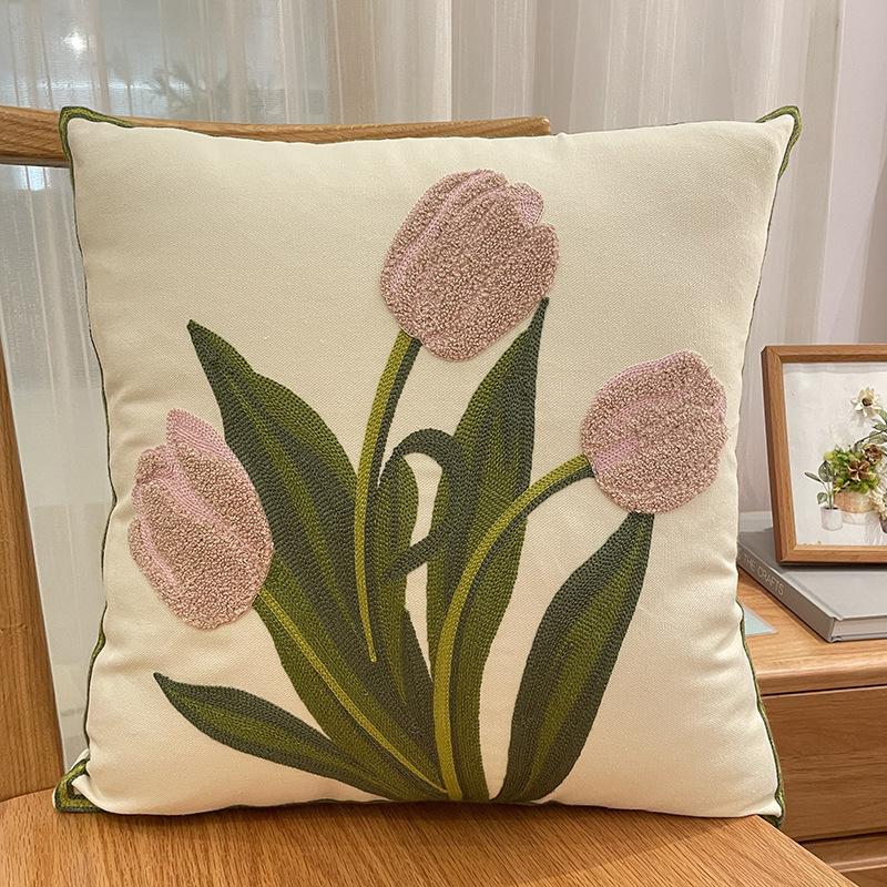 American Sunflower Pillow Nordic Living Room Sofa Pillow Bed Head Cushion Bay Window Model Room Car Backrest