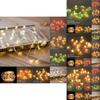 Festive 2m 20led Hanging Christmas Lights Snowflake And Candy Cane Design